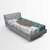 Ambesonne Modern Fitted Sheet, Brain Image with Left and Right Side Music Logic Artwork Side Science Print, Bed Cover with All-Round Elastic Deep Pocket for Comfort, Twin XL Size, White Teal Umber