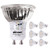 DiCUNO GU10 LED Bulbs 5W Warm White, 3000K, 500lm, 120 Degree Beam Angle, Spotlight, 50W Halogen Bulbs Equivalent, Non-dimmable MR16 LED Light Bulbs, 6-Pack