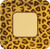 8-Count Square Paper Dinner Plates, Animal Print Leopard