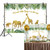 Allenjoy 7x5ft Safari Baby Shower Backdrop Tropical Palm Leaves Gold Decor Wild One for Jungle Animals Themed Children Birthday Photography Background Dessert Table Photo Studio Booth Props Banner