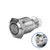 WerFamily 16mm Momentary Push Button Switch 1NO 1NC ON/Off Waterproof Metal Round with White LED Angel Eye