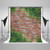 5x7 ft Red Brick Wall Photography Backdrops Green Leaves Pattern Background Spring Photo Booth Prop Backdrops for Party