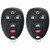 KeylessOption Keyless Entry Remote Control Car Key Fob Replacement 15912860 (Pack of 2)