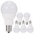 JandCase E17 Globe Light Bulbs, 40W Equivalent, 5W, 450 LM, Natural Daylight White 4000K, Slender G14 LED Bulbs for Ceiling Fan, Headboard Reading Light, Intermediate E17 Base, Not Dimmable, 6 Pack