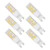 JandCase G9 LED Bulb, Dimmable LED Lights, 40W Halogen Equivalent, 4 Watts, G9 Base, Warm White 3000K, 400LM, 120V, Ideal Lighting for Ceiling Fixture, Chandelier, Wall Sconce, Cafe, 6 Pack