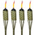 TIKI Brand 57-Inch Luau Bamboo Torches - 4 pack