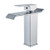 Senlesen Deck Mount Single Handle One Hole Waterfall Spout Bathroom Sink Faucet Chrome Finish