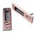 CCJH Invisible Door Locks Handle with Keys for Sliding Barn Wooden Door Furniture Hardware (Red Copper)