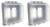 Sealproof 2-Gang Weatherproof Lockable in Use Electrical Power Outlet Cover, Two Gang, UL Extra Duty Compliant, 45-in1, Plastic Clear Frost