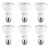 Hyperikon LED BR20 Bulb Dimmable, 50 Watt (7W), LED Light Bulbs E26, 4000k Daylight (6 Pack)