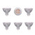 MR16 2700K LED Warm White Spot Light Bulb 5W 38°Beam Angle GU5.3 Base, AC/DC 12V Low Voltage, 35W Halogen Replacement, 6-Pack