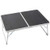 Foldable Laptop Table | Superjare Bed Desk | Breakfast Serving Bed Tray | Portable Mini Picnic Table & Lightweight | Folds in Half w' Inner Storage Space - Black