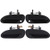 ECCPP Door Handles Exterior Outer Outside Front Rear Passenger Driver Side Replacement for 1998 1999 2000 2001 2002 Honda Accord Black(4pcs)