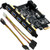Mailiya PCI-E to USB 3.0 5-Port PCI Express Expansion Card and 15-Pin Power Connector, Mini PCI-E USB 3.0 Hub Controller Adapter with Internal 20-Pin Connector - Expand Another Two USB 3.0 Ports