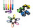Fun Express Plastic Flashlights on a Rope Compass Clip Keychains Toy Binoculars 36 Piece Bundle