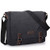 S-ZONE Vintage Canvas Messenger Bag School Satchel Shoulder Bag for 14 inch Laptop Crossbody Bag