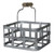 Cheung's FP-4016 Square Metal Slatted Caddy with Wood Grip Metal Handle