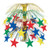 Beistle 1-Pack Star Cascade Centerpiece, 18-Inch, Multicolor