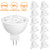 MR16 LED Bulbs 50W Halogen Equivalent, 2700K Warm White, 5W GU5.3 MR16 12V Spotlight Bulb, Non-Dimmable,35 Degree Beam Angle for Landscape, Recessed, Track Lighting, 12-Pack (2700K)