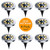 Solar Ground Lights - 8 LED Solar Garden Lights Outdoor?Disk Lights Waterproof In-Ground Outdoor Landscape Lighting for Lawn Patio Pathway Yard Deck Walkway Flood Light (8 Packs)