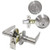 Signstek Entry Lever Lock and Single Cylinder Deadbolt Set, Keyed Alike, Satin Nickel