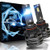 NINEO 9005 LED Headlight Bulbs w/Small Size,10000LM 6500K Cool White CREE Chips Hb3 All-in-One Conversion Kit