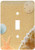 3dRose lsp_172139_1 Sandy Beach with Shells Light Switch Cover