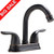 VCCUCINE Antique Solid Brass 2 Handle Oil Rubbed Bronze Bathroom Faucet, Lavatory Vanity Vessel Sink Faucet Without Pop-Up Drain
