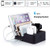 Marstree 6 Port USB Charging Station Multi Device USB Charging Dock Station HUB Desktop Charging Stand Organizer Compatible for iPhone ipad Airpods iwatch Kindle Tablet Multiple Devices
