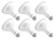 Hyperikon BR30 LED Bulb, 75 Watt (12W), Dimmable Flood Light E26, 3000k Soft White, CRI90 (6 Pack)