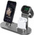 OLEBR Compatible with Apple Watch Stand Aluminum Charging Stand Compatible with iWatch 4 AirPods, iWatch Series 4/3/2/1,iPhone Xs/X Max/XR/X/8/8Plus/7/7 Plus /6S /6S Plus/iPad-Space Gray