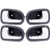 ECCPP Door Handles Interior Inside Inner Front Rear Driver Passenger Side for 1995-2003 Mazda Protege Gray(Pack of 4)