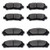 SCITOO Ceramic Pads Full Set Front Rear Brakes Pad fit for 2008 2009 2010 2011 2012 2013 Toyota Highlander