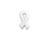 50 Pack Lung Cancer Awareness White Ribbon Silicone Pins (Wholesale Pack - 50 Pins)