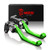 MZS Pivot Levers Brake Clutch CNC for Kawasaki KX250F 2013-2018/ KX450F 2013-2018/ KX250 2019 (Green)