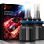 LIGHTENING DARK H11 H8 H9 LED Headlight Bulb, Fanless CSP Y19 Chips Conversion Kit - 8000LM & 6500K Xenon White (Pack of 2 Bulbs)