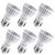 Hyperikon LED PAR16 Bulb, 8W (50 Watt), Dimmable Spot Light, E26 Base, 2700K, 6 Pack