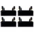 ECCPP Door Handles Exterior Outside Outer Front Rear Driver Passenger Side for 1995-1997 Ford Explorer Black(4pcs)