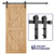 SMARTSTANDARD 6.6ft Heavy Duty Sturdy Sliding Barn Door Hardware Kit -Smoothly and Quietly -Easy to install -Includes Step-By-Step Installation Instruction Fit 36"-40" Wide Door Panel (I Shape Hanger)
