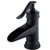 Wovier Waterfall Oil Rubbed Bronze Bathroom Sink Faucet,Single Handle Single Hole Vessel Lavatory Faucet,Basin Mixer Tap,Black