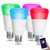 DAILYCOMB Smart Light Bulb, Multicolor Wi-Fi LED Bulb, Compatible with Amazon Alexa and Google Home, A19 7W (60W Equivalent), Dimmable, No Hub Required, Free APP and Voice Control (4 Pack)