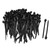 uxcell 100Pcs 5mm x 120mm Adjustable Plastic Push Mount Loop Cable Ties Zip Wire Fastener Black