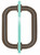 CRL 6" Oil Rubbed Bronze (BM Series) Tubular Back-To-Back Pull Handle