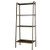 SINGAYE Ladder Shelf 4-Tier Bookshelf, Ladder Plant Stand Shelf, Storage Rack Shelves for Office, Bathroom, Living Room Brown
