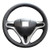 Eiseng DIY Genuine Leather Steering Wheel Cover Stitch on Wrap for 2009 2010 2011 2012 2013 Honda Fit Hatchback/for 2010-2014 Honda Insight Interior Accessories(Black thread)