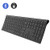 Multi-Device Wireless Bluetooth Keyboard, Jelly Comb Full Size Ultra Slim Rechargeable Wireless Bluetooth Keyboard Compatible for iPad, iPad Pro, iPhone, Android Tablets, Windows, iOS, Mac OS