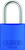 ABUS 72/30 Aluminum Safety Padlock Blue Keyed Different