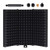 Tanice Mic Isolation Shield Foldable Adjustable with 3/8 inch Mic Threaded Mount Studio Mic Sound Absorbing Foam Reflector for Any Condenser Microphone Recording Equipment Studio