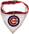 MLB BANDANA - CHICAGO CUBS DOG BANDANA with Reflective & Adjustable DOG COLLAR, Large