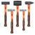 HORUSDY 5-Piece Hammer Set, 16oz Ball Pain Hammer | 32oz Ball Pain Hammer | 32oz Rubber Mallet | 3lb Sledge Hammer | 3lbCross Pain Hammer